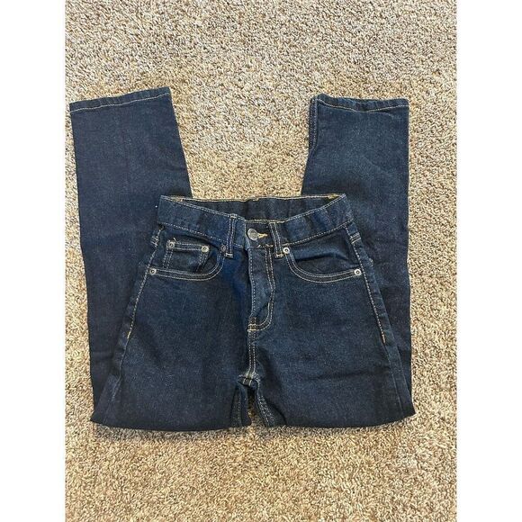 Wonder Nation Boys Size 8 Straight Jeans Blue Adjustable Waist Denim - Picture 3 of 8